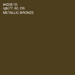 #4D3E1D - Metallic Bronze Color Image